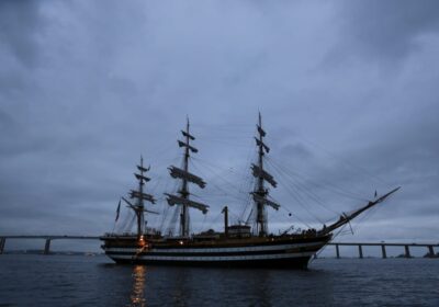 Niterói recebe navio italiano considerado um dos mais bonitos do mundo