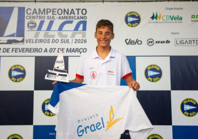Velejador de Niterói é campeão sul-americano de ilca 4 sub 16