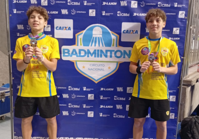 Gêmeos do Caramujo conquistam ouro nacional e garantem vaga no Sul-Americano de Badminton